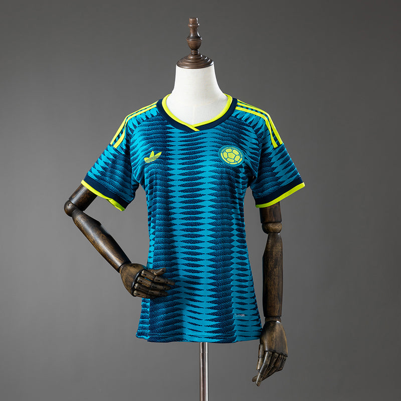 Camisola da Colômbia Feminina Visitante 26/27 - Versão Torcedora