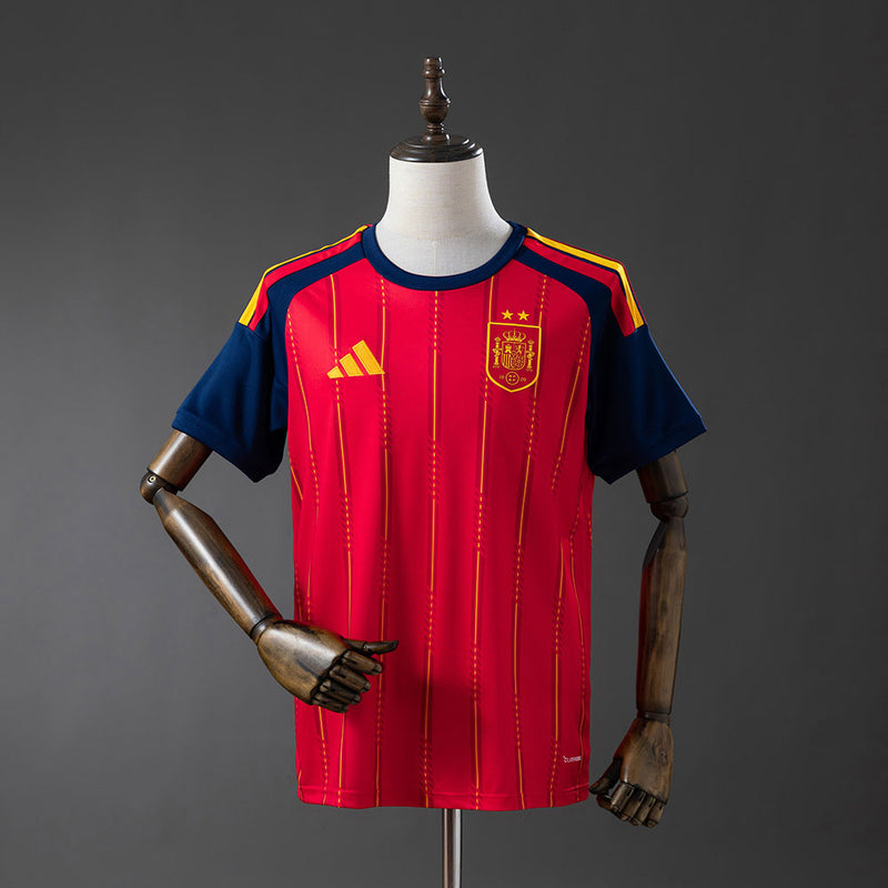 Camisola da Espanha Principal Edição Campeão Copa do Mundo 2026 - Versão Torcedor