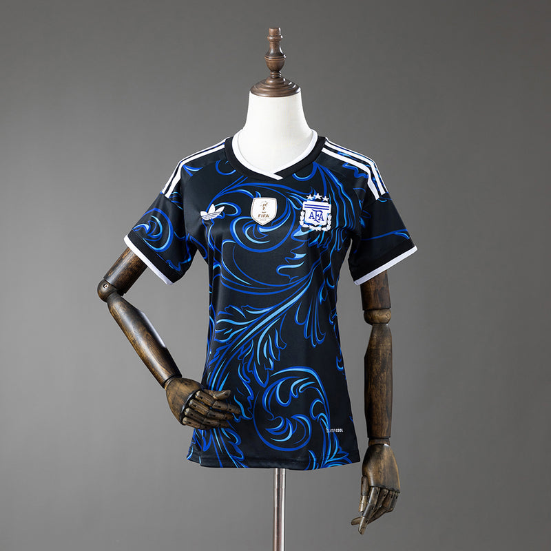 Camisola da Argentina Feminina Visitante 2026 - Versão Torcedora