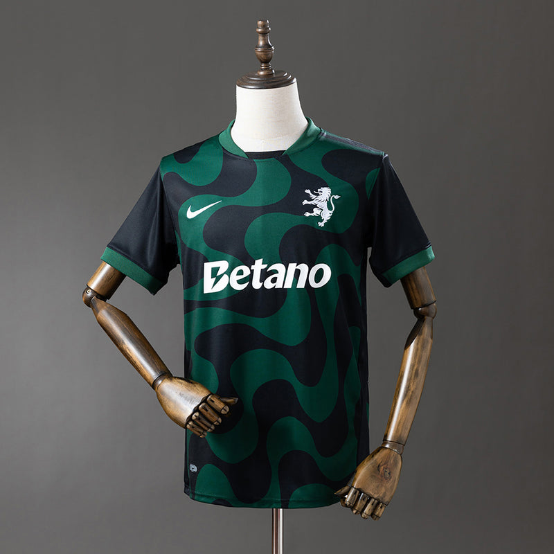 Camisola do Sporting C.P Visitante Preta 25/26 - Versão Torcedor