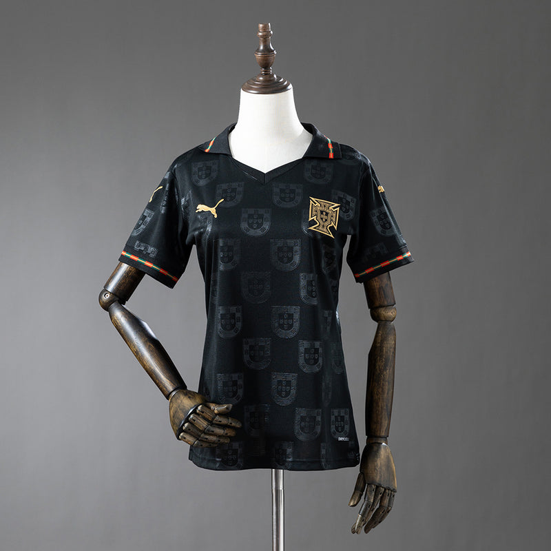 Camisola de Portugal Feminina Pantera Negra Edição Especial 2026 - Versão Torcedora