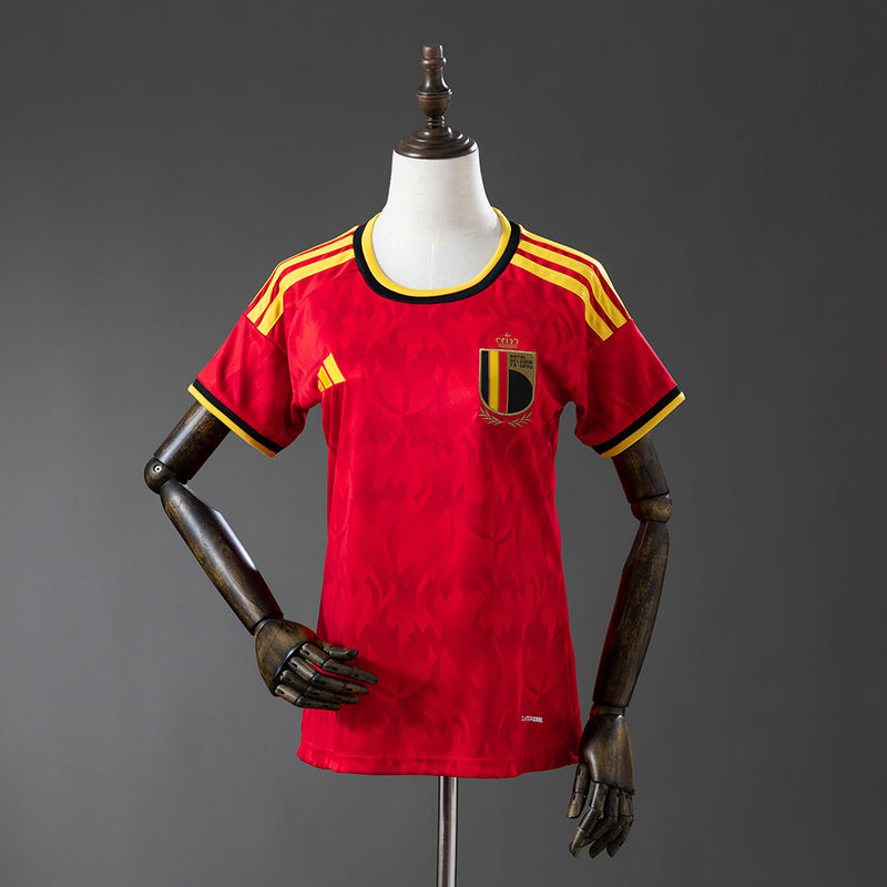 Camisola da Bélgica Feminina Principal 2026 - Versão Torcedora